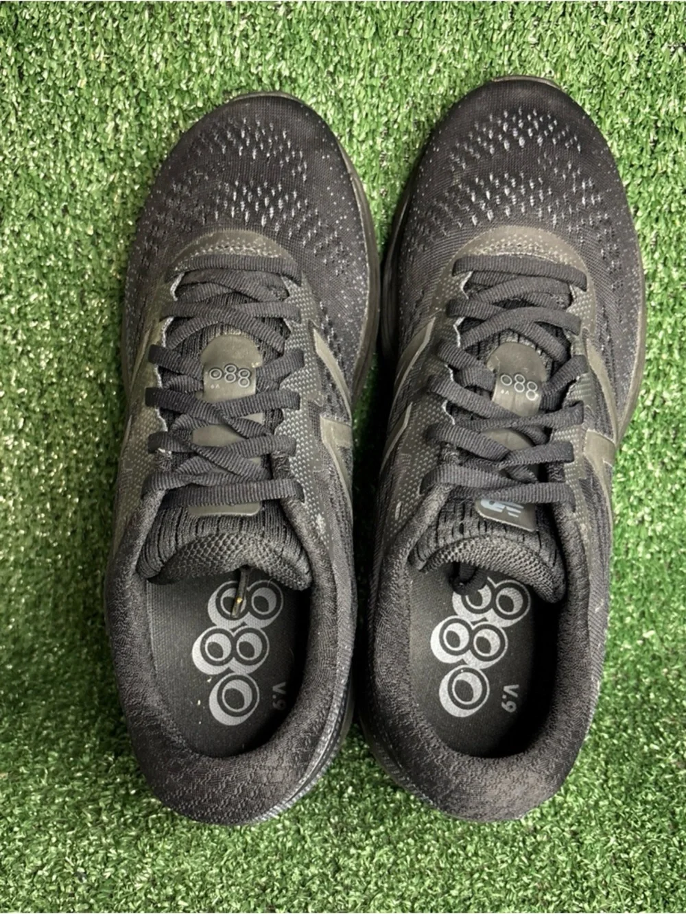 New Balance 880v9 Shoes Mens Size 9.5 Triple Black Mesh Running Sneakers M880TB9
